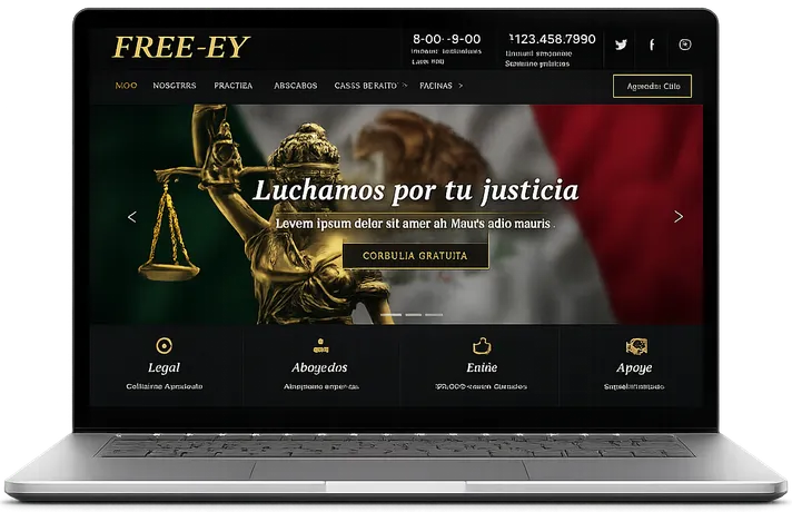 Legal website design example 1