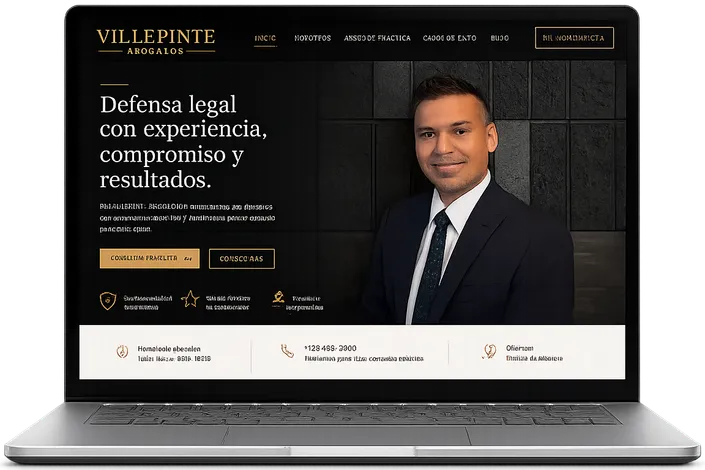 Legal website design example 2