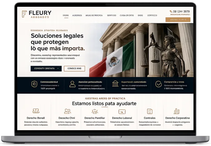 Legal website design example 3