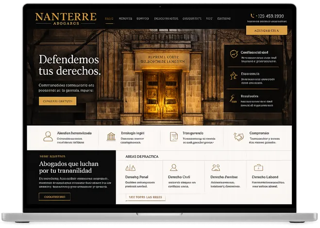 Legal website design example 4